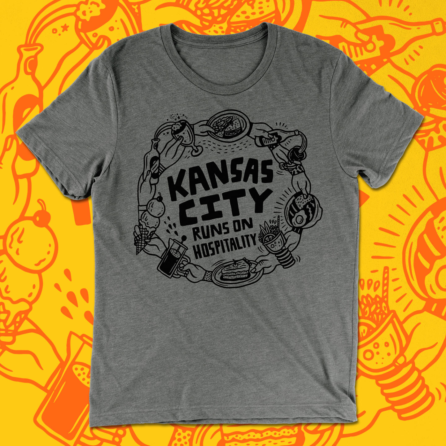 KC Runs on Hospitality T-Shirt